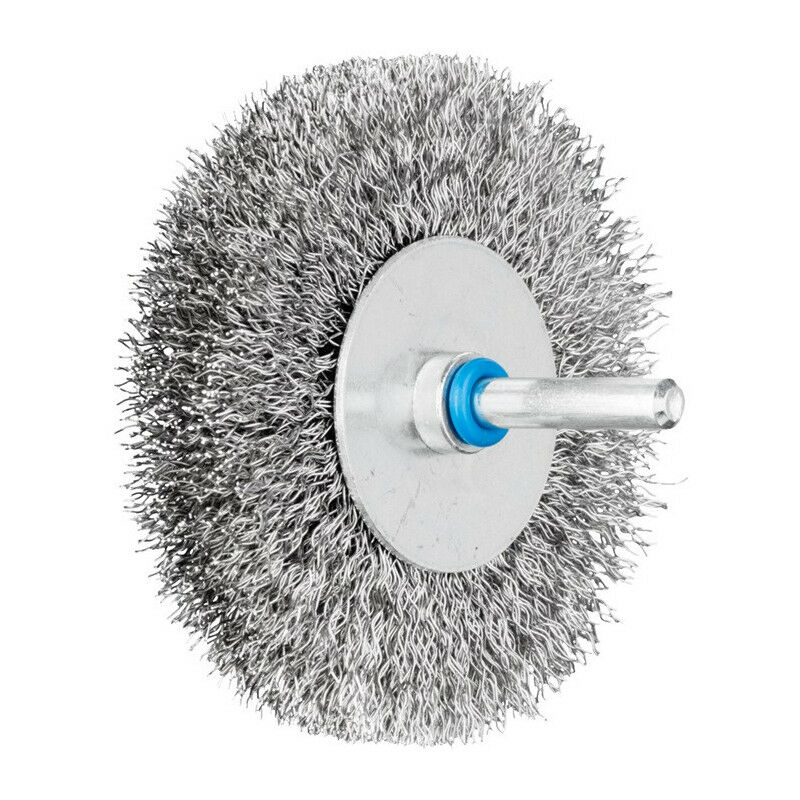 foto del prodotto pferd spazzola tonda rbu 8015 6 inox 0.30 d.80mm 6mm spessore filo 0.3mm va 15mm 12000rpm