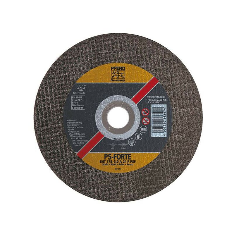 foto del prodotto pferd taglio disco ps forte per la lavorazione di acciaio, x spessa. 125 x 1,0 mm, giusto modello, la velocit massima. 12 200 giri min