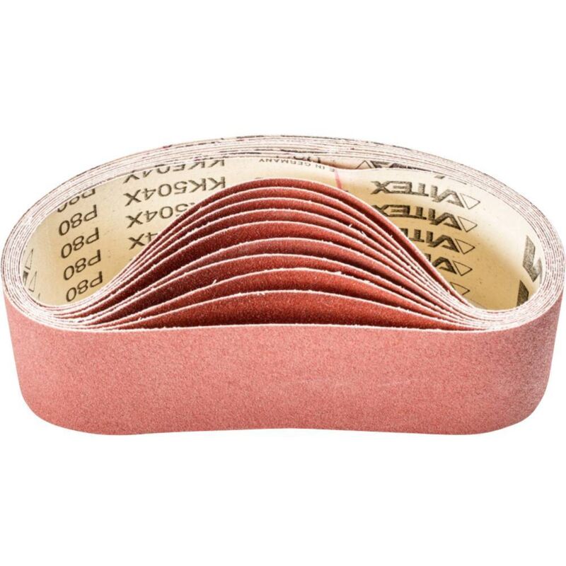 foto del prodotto pferd tools ba 75 533 x a 80 45001108 carta abrasiva a nastro dimensione dei grani 80 l x l 533 mm x 75 mm 10 pz.