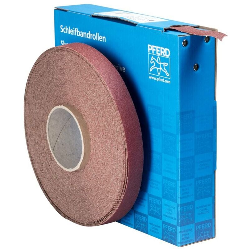 foto del prodotto pferd tools sbr 25 a 80 45016008 rotolo di carta abrasiva dimensione dei grani 80 l x l 50 m x 25 mm 1 pz.