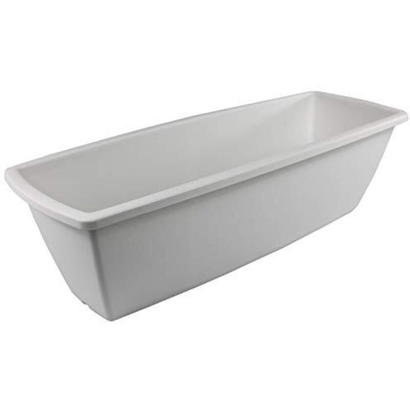 foto del prodotto pflanzk bel rechteckiger bertopf mit wasserablauf reservierungssystem f r die gartenarbeit rechteckiger pflanzk bel 650, wei - iris ohyama