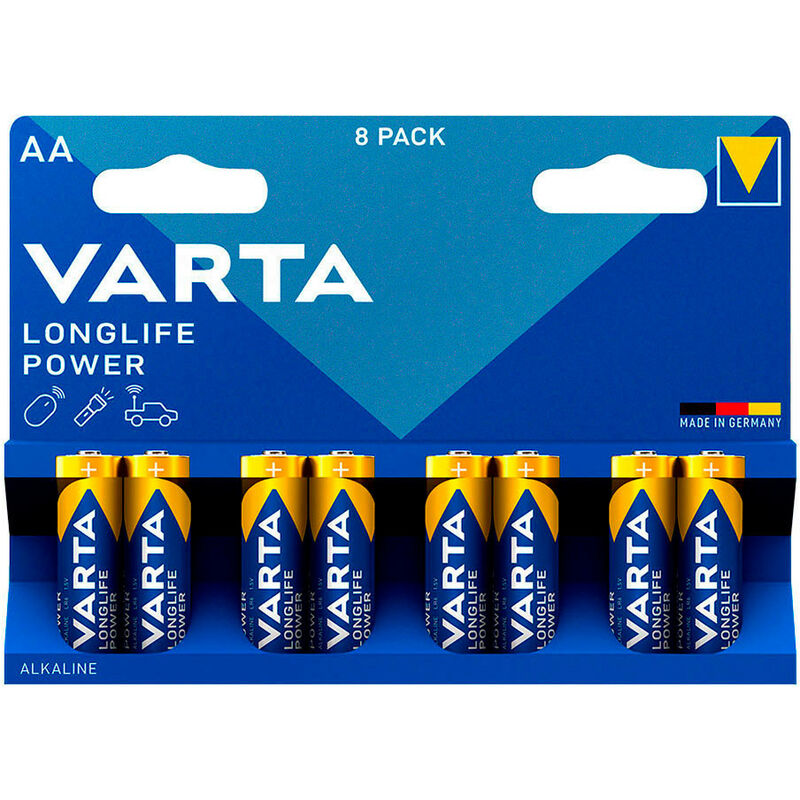 foto del prodotto pfralatn aa varta longlife power alcalini 8 unit alta performance
