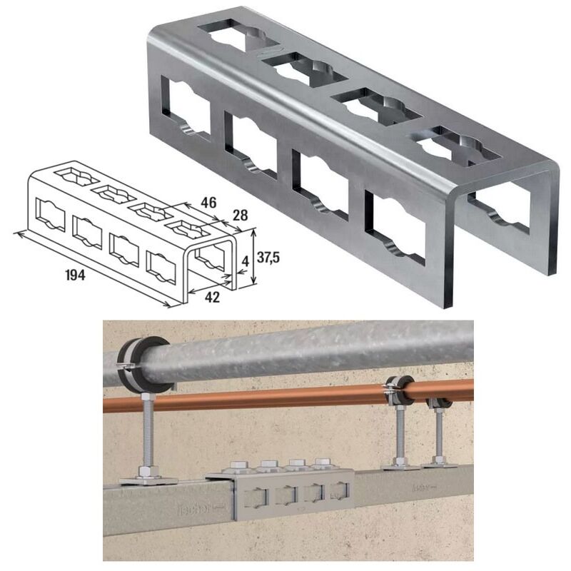 foto del prodotto pfuf oc staffa di connessione elemento di connessione ad innesto rapido prolunga pfuf oc 00533743