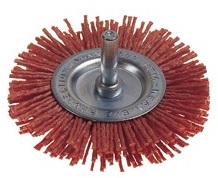 foto del prodotto pg spazzola nylon arancio circ.mm.100 art.497.15