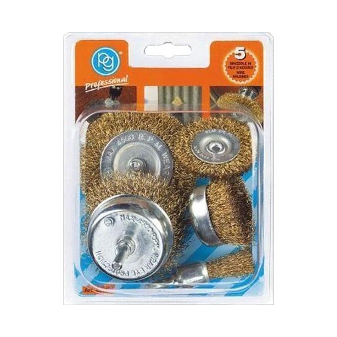 foto del prodotto pg spazzole acciaio kit pezzi 5