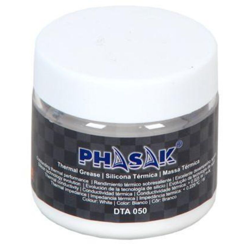 foto del prodotto phasak dta 050, contenitore di silicone termico de 50 g, dissipazione del calore de per processori e schede grafiche, conduttivit elevata 0,925