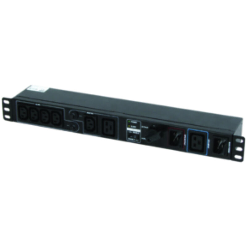 foto del prodotto phasak pdu switch bypass 19 ph 9200 distribuzione de potenza 3kva, 16a, tensione 208 240v, funzione bypass, rack 19 per server e data center de