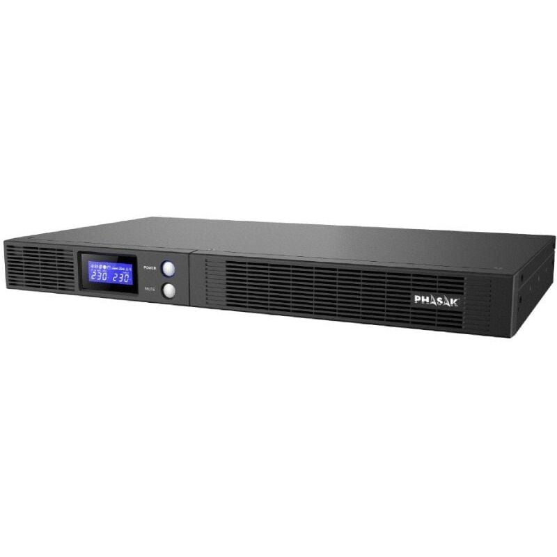 foto del prodotto phasak ups interattivo di linea protekt slim rack 750va 450w 4 uscite formato rack