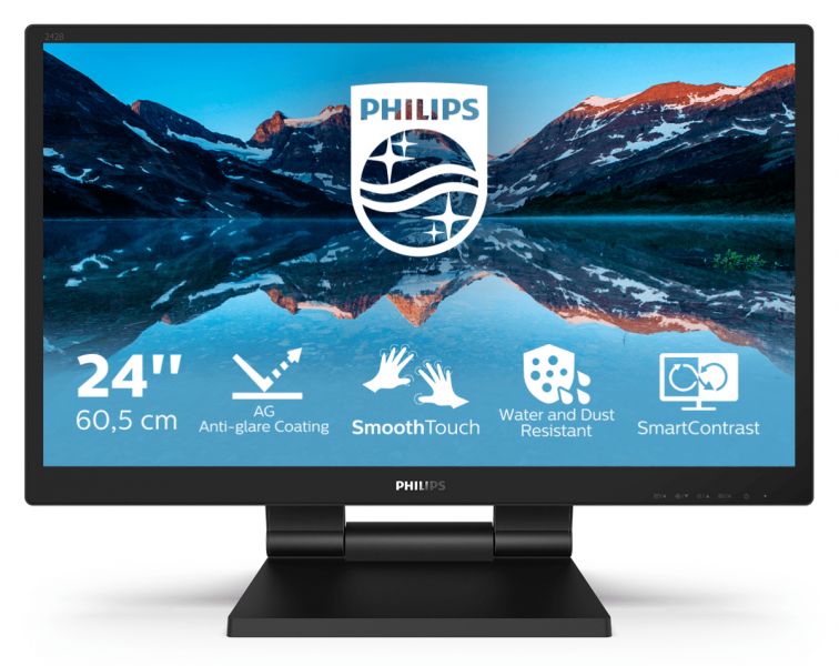 foto del prodotto philips 242b9tl 00 monitor pc 60,5 cm 23.8 1920 x 1080 pixel full hd lcd touch screen nero