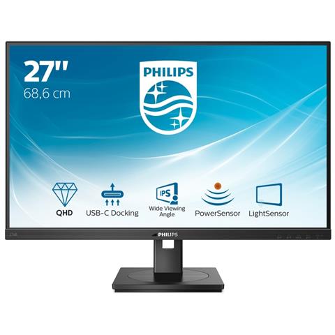 foto del prodotto philips 276b1 00 monitor pc 68,6 cm 27 2560 x 1440 pixel full hd led nero