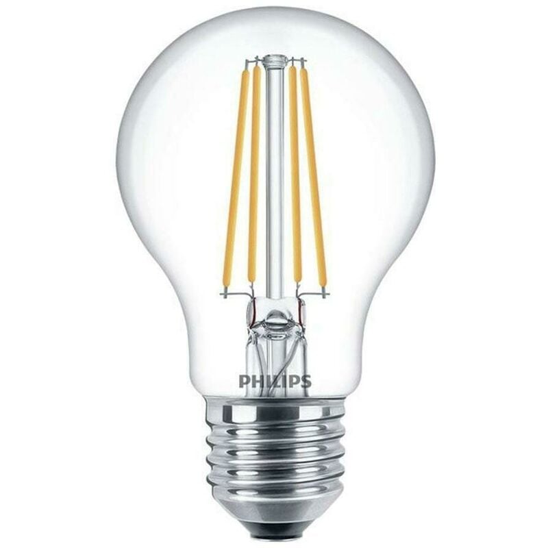 foto del prodotto philips 3 lampadine goccia led a filamento 8,5w attacco e27 luce calda 2700k 929002025493 led75wwcldisx3