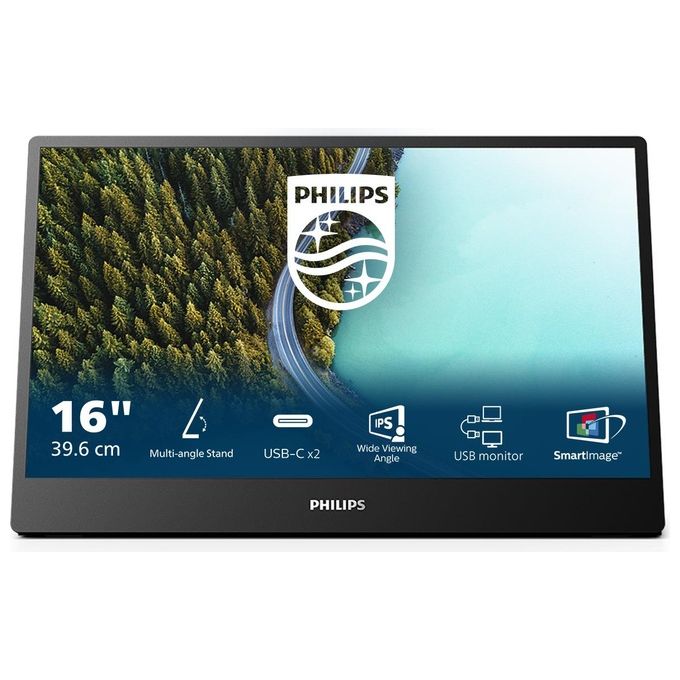 foto del prodotto philips 3000 series 16b1p3302d-00 monitor pc 15.6'' 1920x1080 pixel full hd led nero