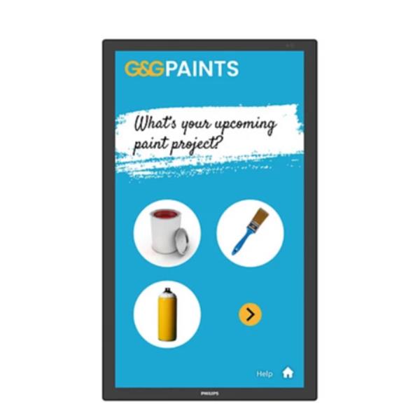 foto del prodotto philips 3000 series 24bdl3751t 00 visualizzatore di messaggi pannello piatto interattivo 60,5 cm 23.8 lcd wi fi 250 cd m full hd nero touch screen processore integrato android