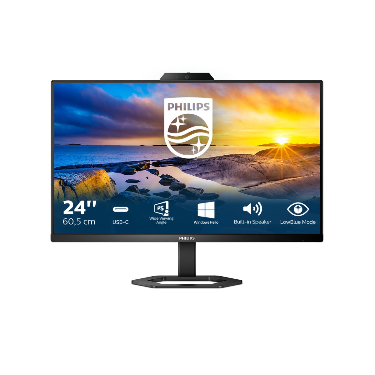 foto del prodotto philips 5000 series 24e1n5300he 00 monitor pc 60,5 cm 23.8 1920 x 1080 pixel full hd lcd nero