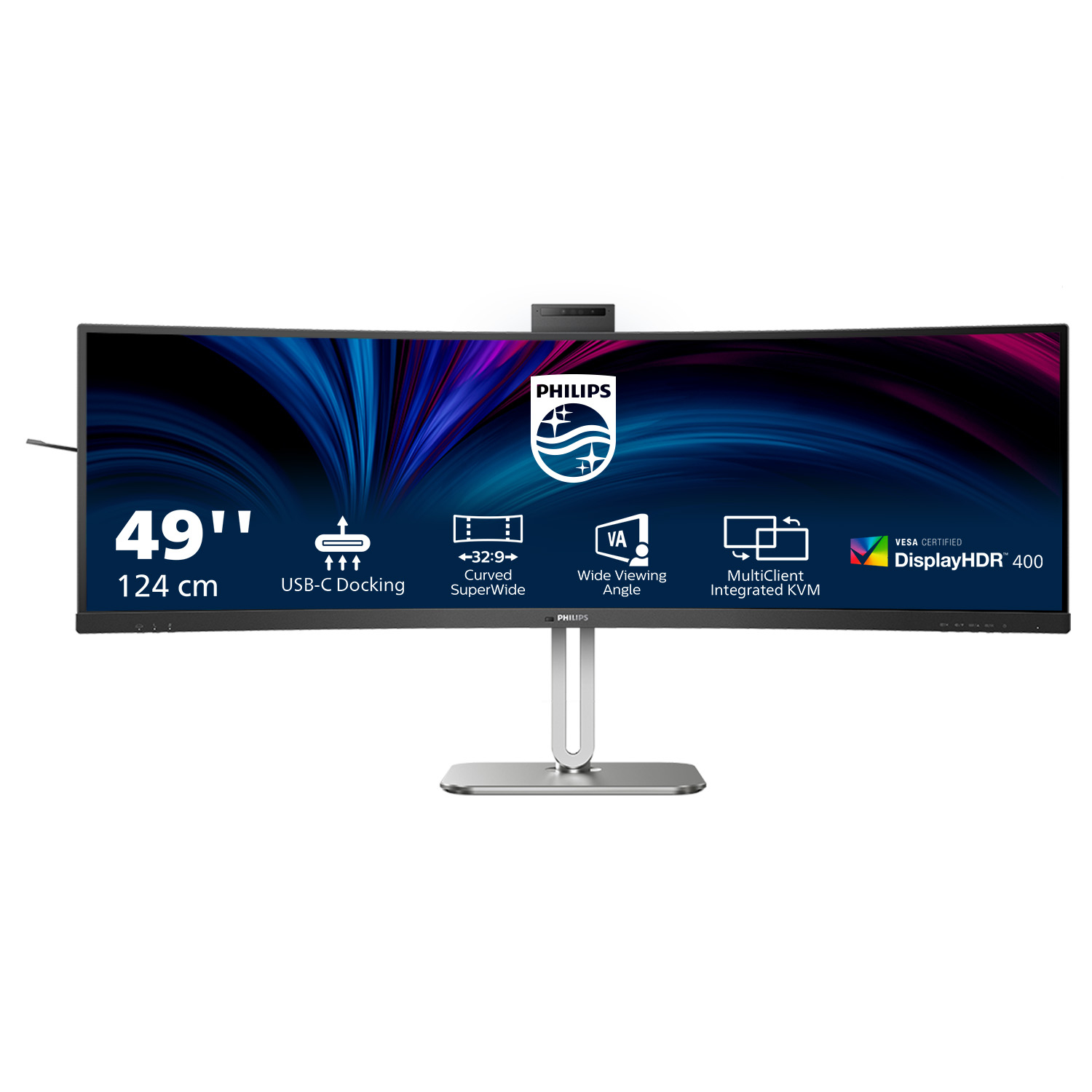foto del prodotto philips 5000 series 49b2u5900ch 00 led display 124 cm 48.8 5120 x 1440 pixel dual qhd lcd nero