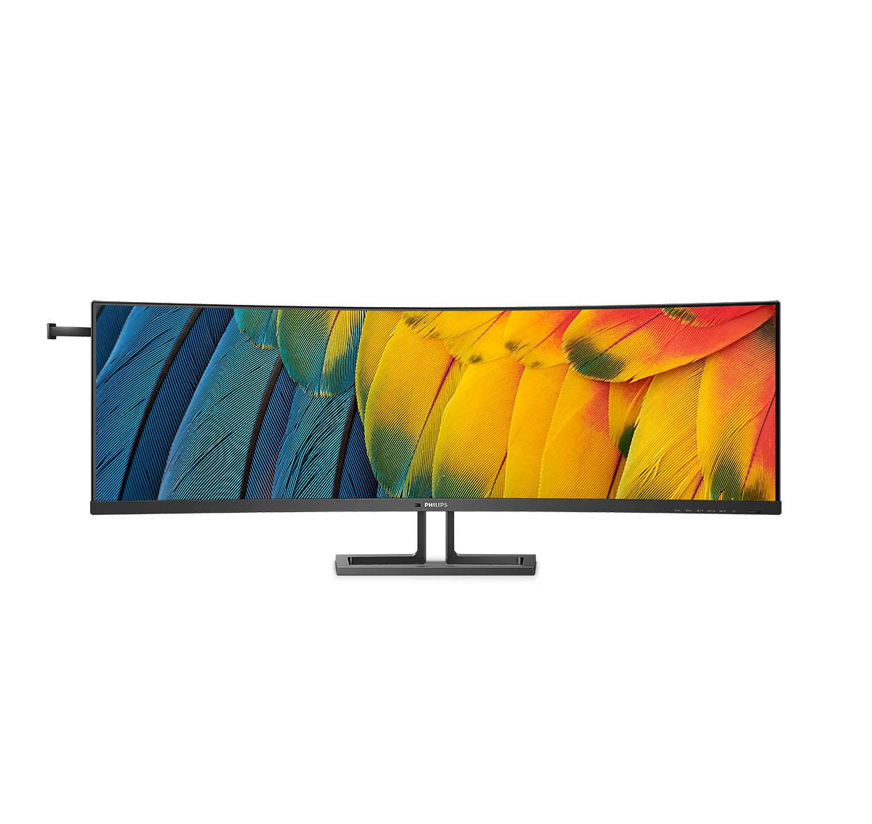 foto del prodotto philips 6000 series 45b1u6900ch 00 led display 113 cm 44.5 5120 x 1440 pixel ultrawide dual quad hd nero