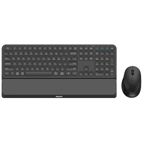 foto del prodotto philips 6000 series spt6607b 34 tastiera mouse incluso casa rf senza fili bluetooth nero