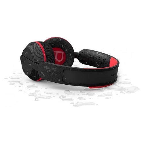 foto del prodotto philips 6000 series taa6219bk 00 cuffia e auricolare cuffie wireless a padiglione musica bluetooth nero, rosso
