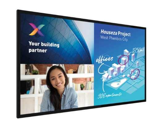 foto del prodotto philips 86bdl8051c 00 visualizzatore di messaggi 2,18 m 86 350 cd m 4k ultra hd nero touch screen android 9.0