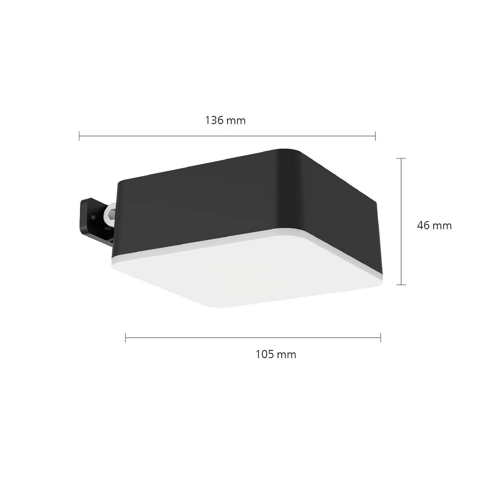 foto del prodotto philips applique a led vynce, testa 10,5 x 10,5 cm