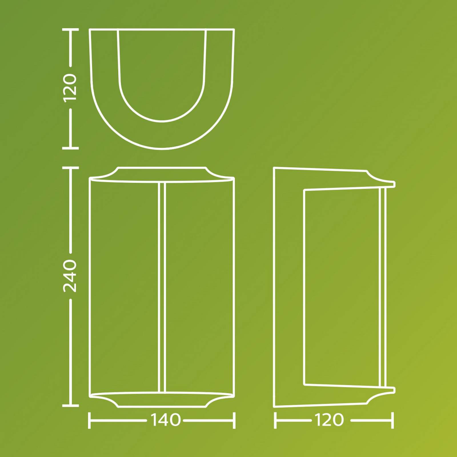 foto del prodotto philips applique da esterni led reese ue, antracite, alluminio, ip44