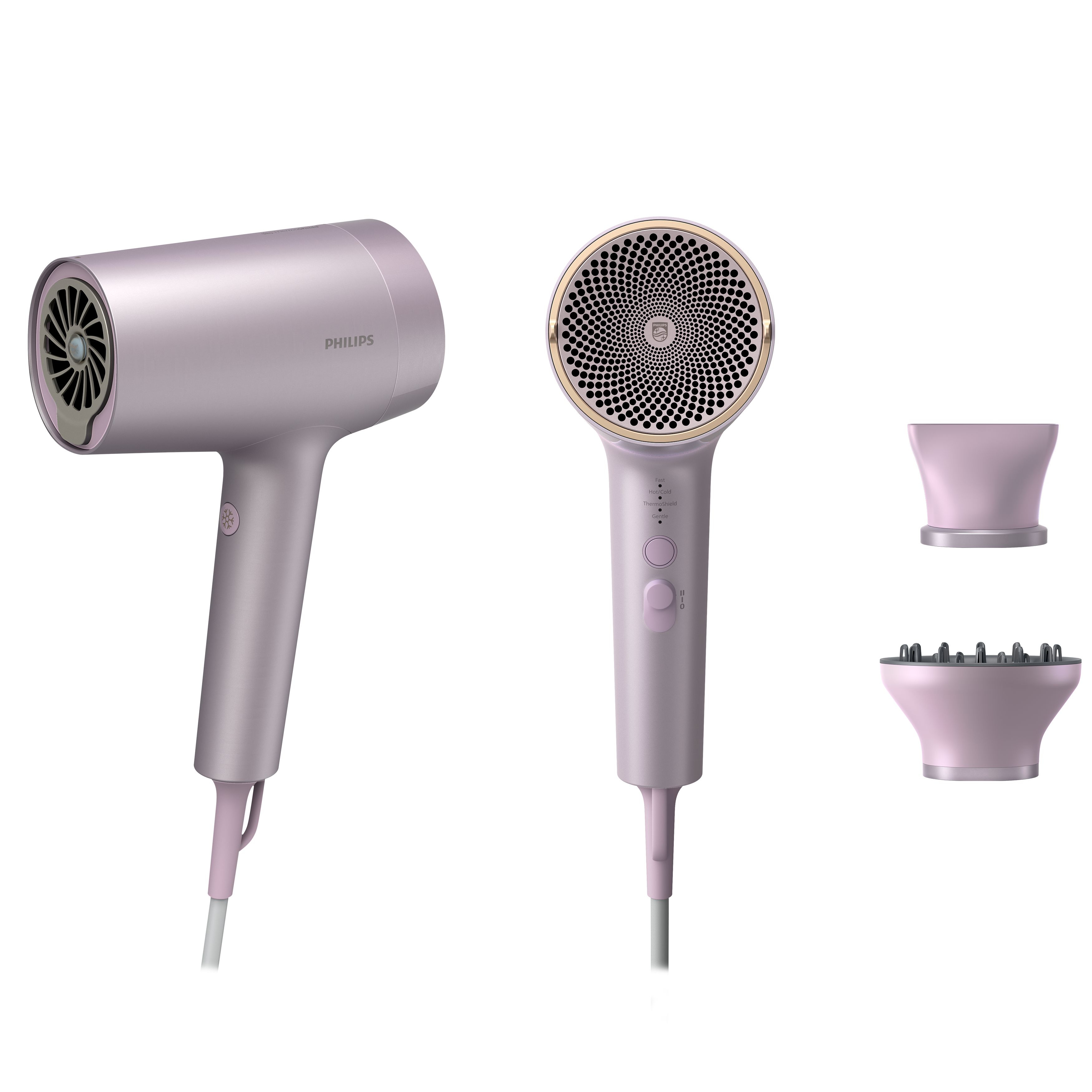 foto del prodotto philips asciugacapelli s7000 thermo 1800w ioni lilla