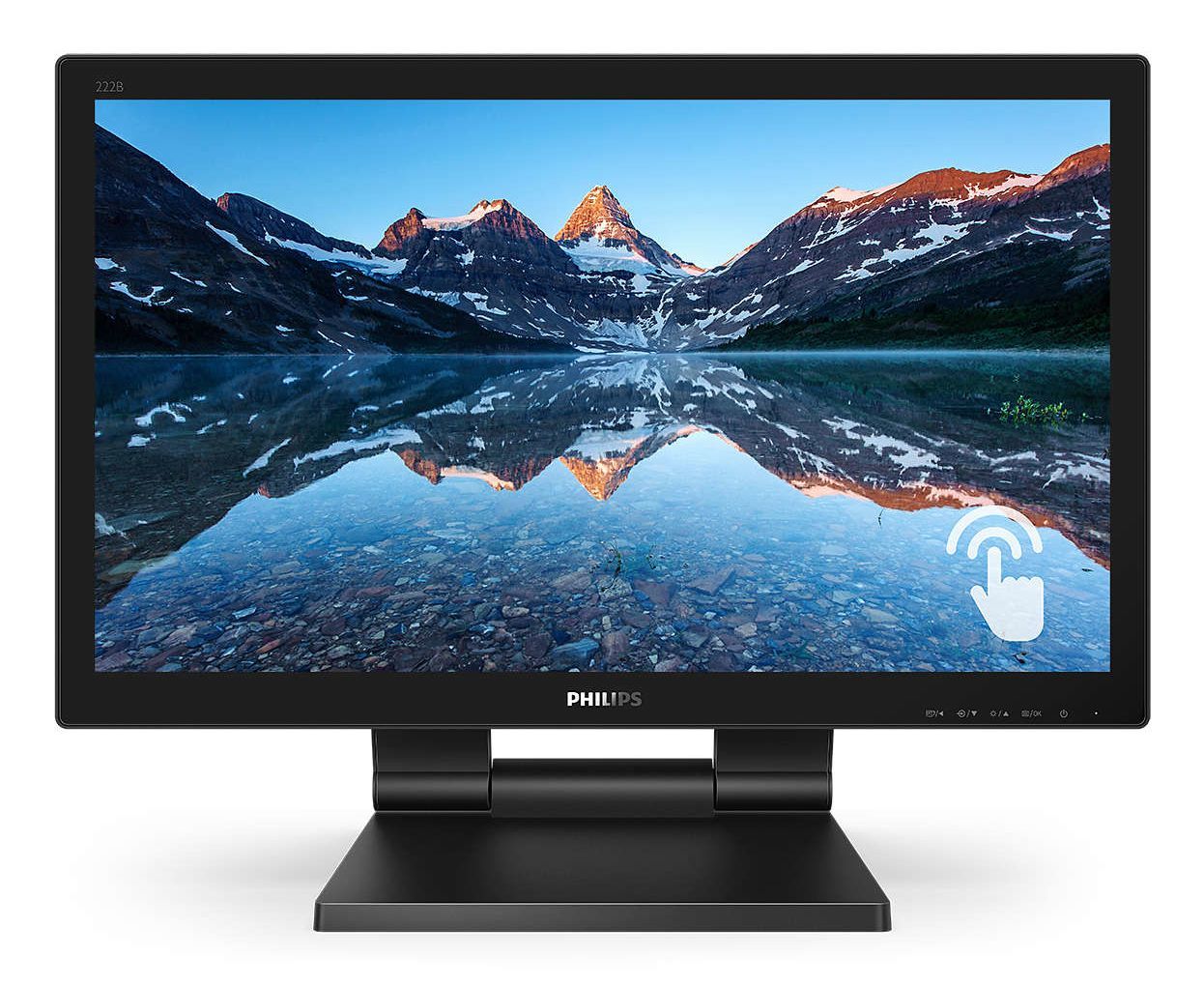 foto del prodotto philips b line 222b9ta 00 led display 54,6 cm 21.5 1920 x 1080 pixel full hd lcd touch screen da tavolo nero