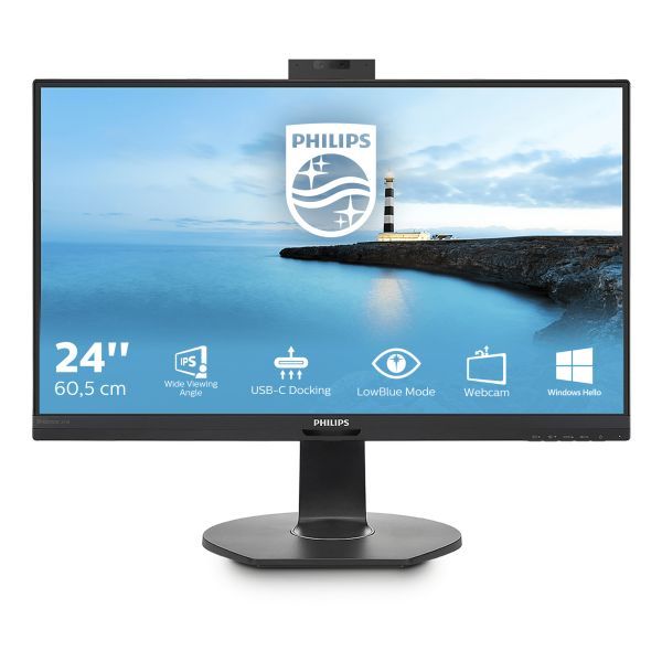 foto del prodotto philips b line 241b7qubheb 00 led display 60,5 cm 23.8 1920 x 1080 pixel full hd nero