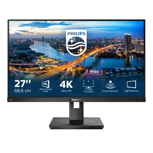 foto del prodotto philips b line 278b1 00 led display 68,6 cm 27 3840 x 2160 pixel 4k ultra hd nero