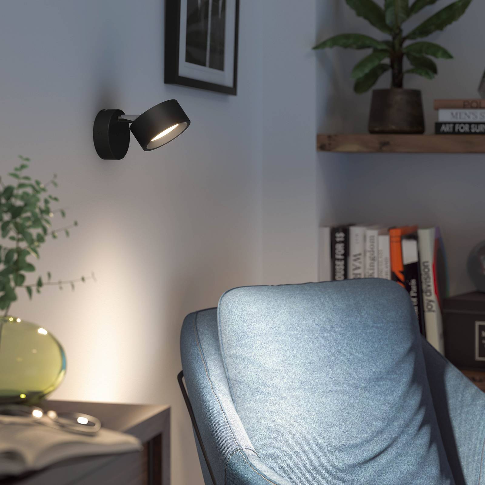 foto del prodotto philips bracia faretto soffitto led 1 luce nero