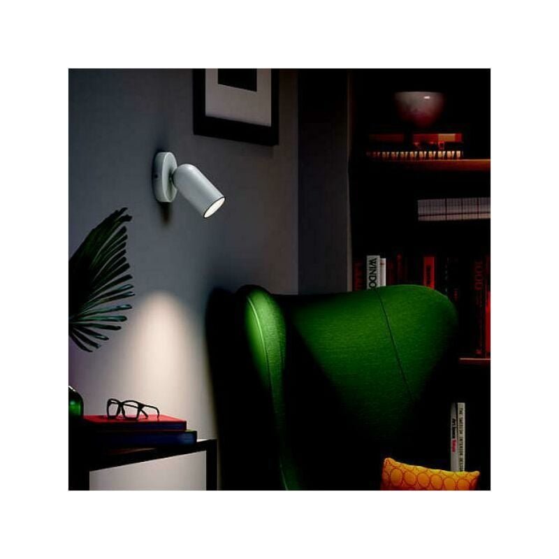 foto del prodotto philips consumer spot pongee faretto singolo attacco gu10 in metallo colore bianco 915005530501 5058131pn
