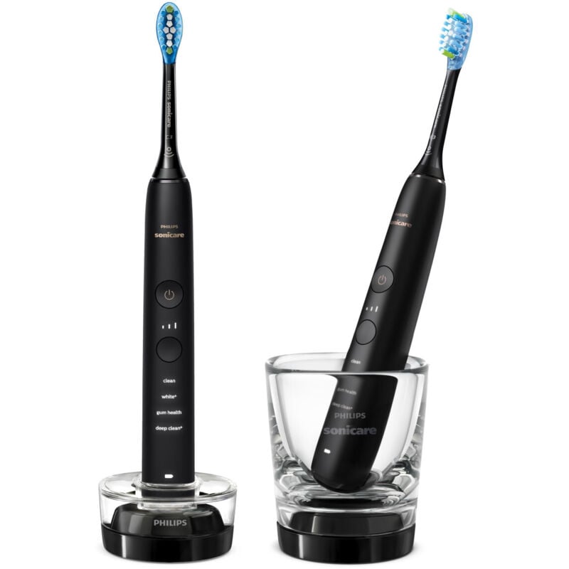 foto del prodotto philips diamondclean 9000 hx9914 54 spazzolino elettrico sonico nero 4 modalità 2pz