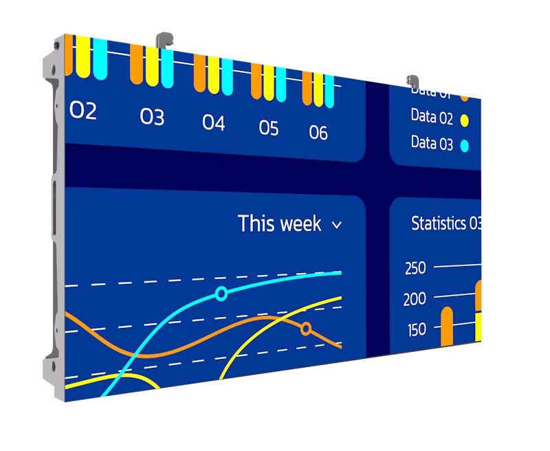 foto del prodotto philips display direct view dvled 27 16 9, 650 cdm , rj45, 24 7, 480x270 pixel