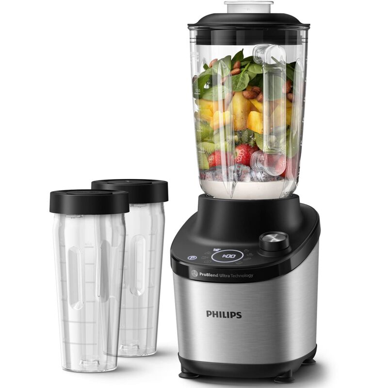 foto del prodotto philips domestic appliances 7000 series frullatore, 1500 watt, 2 litri, tecnologia powerblend ultra, funzione di pulitura rapida, ricette con homeid