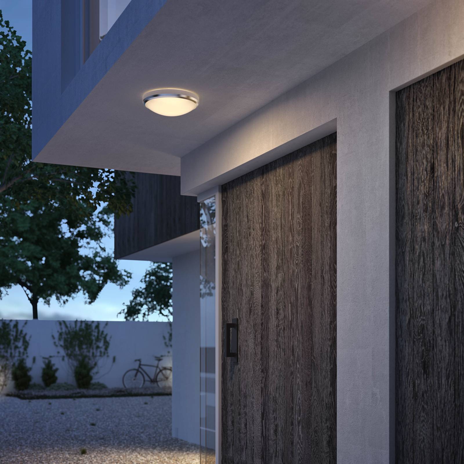 foto del prodotto philips doris led da esterni ip54 2.700k nichel