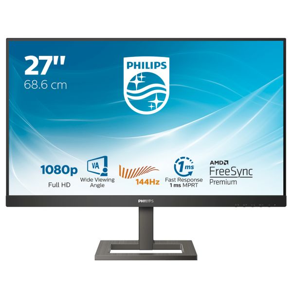 foto del prodotto philips e line 272e1gaez 00 led display 68,6 cm 27 1920 x 1080 pixel full hd nero, cromo