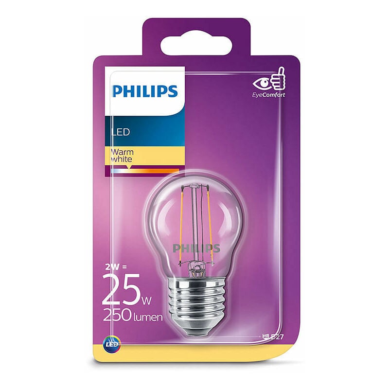 foto del prodotto philips e27 2w 827 lampadina led