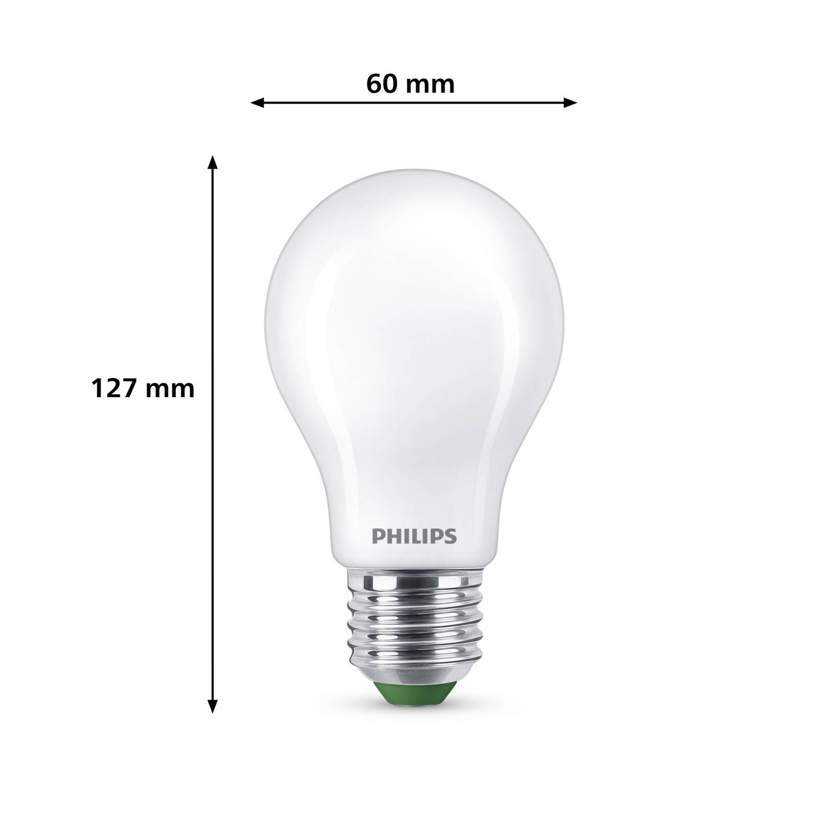 foto del prodotto philips e27 lampadina led a60 4w 840lm 2700k opaca confezione da 3