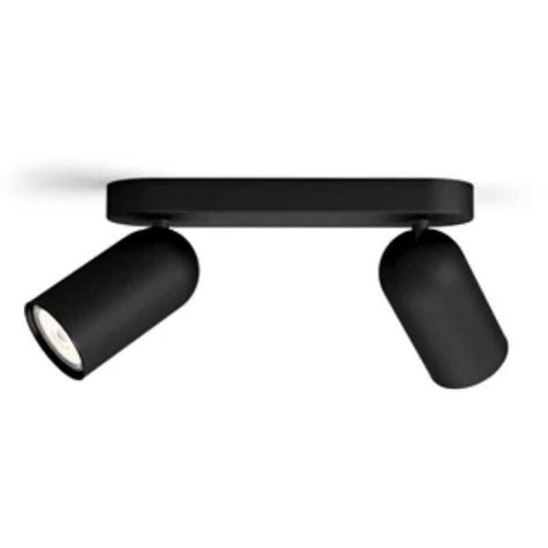 foto del prodotto philips faretto 2 luci consumer pongee 2xgu10 ip20 nero 5058230pn