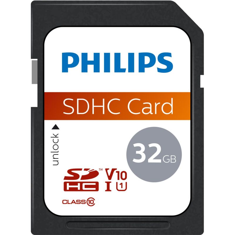 foto del prodotto philips fm32sd45b carte m moire flash 32 go class 10 sdhc