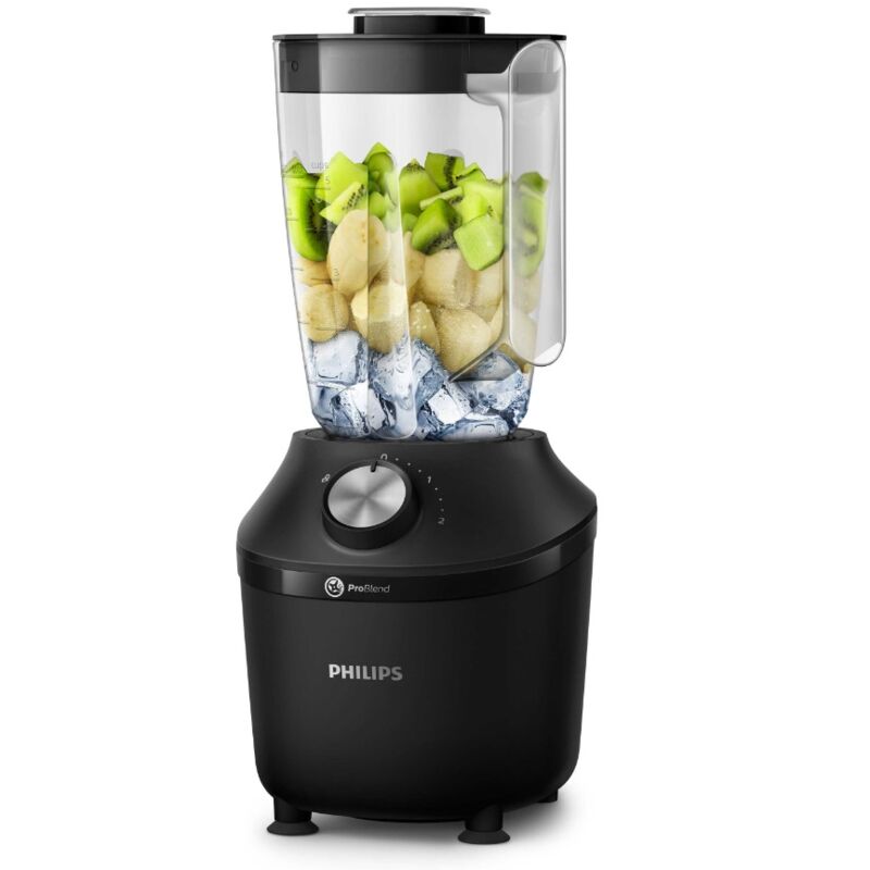 foto del prodotto philips frullatore 1,25 l 600 w nero hr2191 01