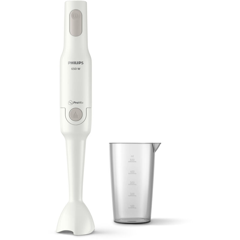 foto del prodotto philips frullatore ad immersione hr2531 00 bianco 650w promix design ergonomico