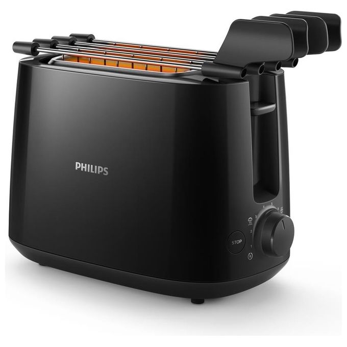 foto del prodotto philips hd2583 90 daily collection tostapane con pinza per sandwich 600w nero