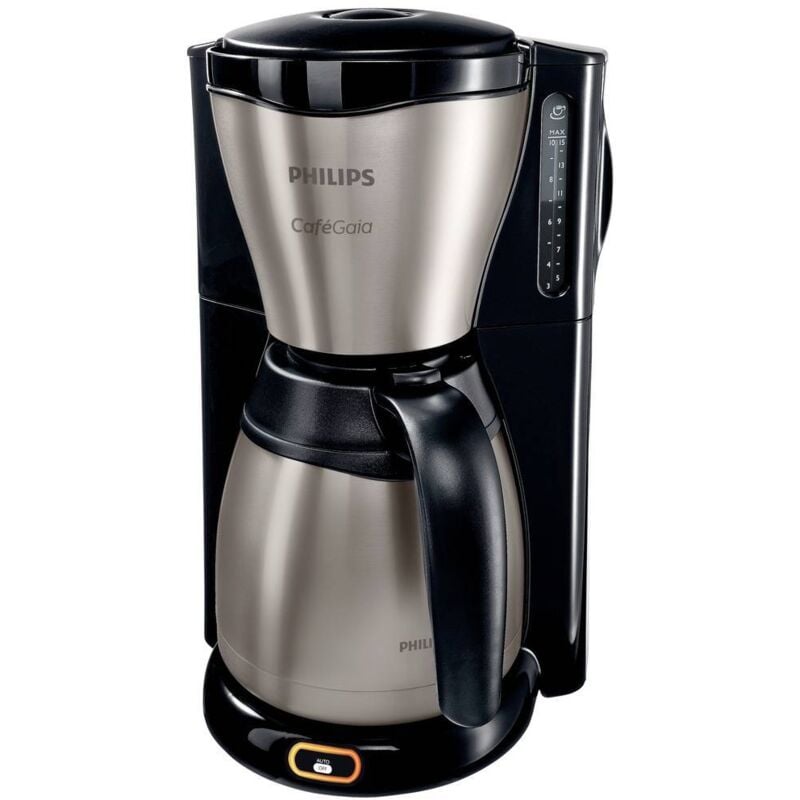 foto del prodotto philips home caf gaia hd7548 20 macchina per il caff nero, acciaio inox capacit tazze 15 isolato