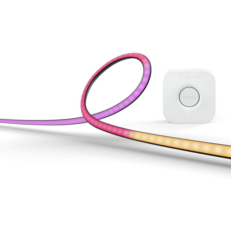foto del prodotto philips hue striscia led intelligente gradient 90cm nero bluetooth zigbee 2200 6500k