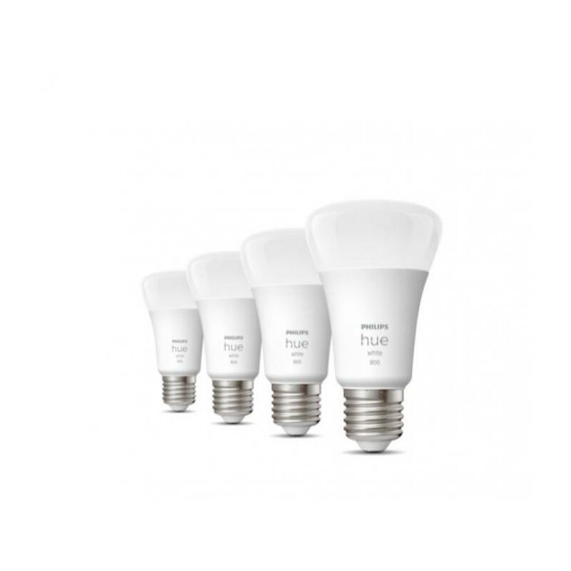 foto del prodotto philips hue white 4 lampadine led a60 e27 9w 929001821625 31914100