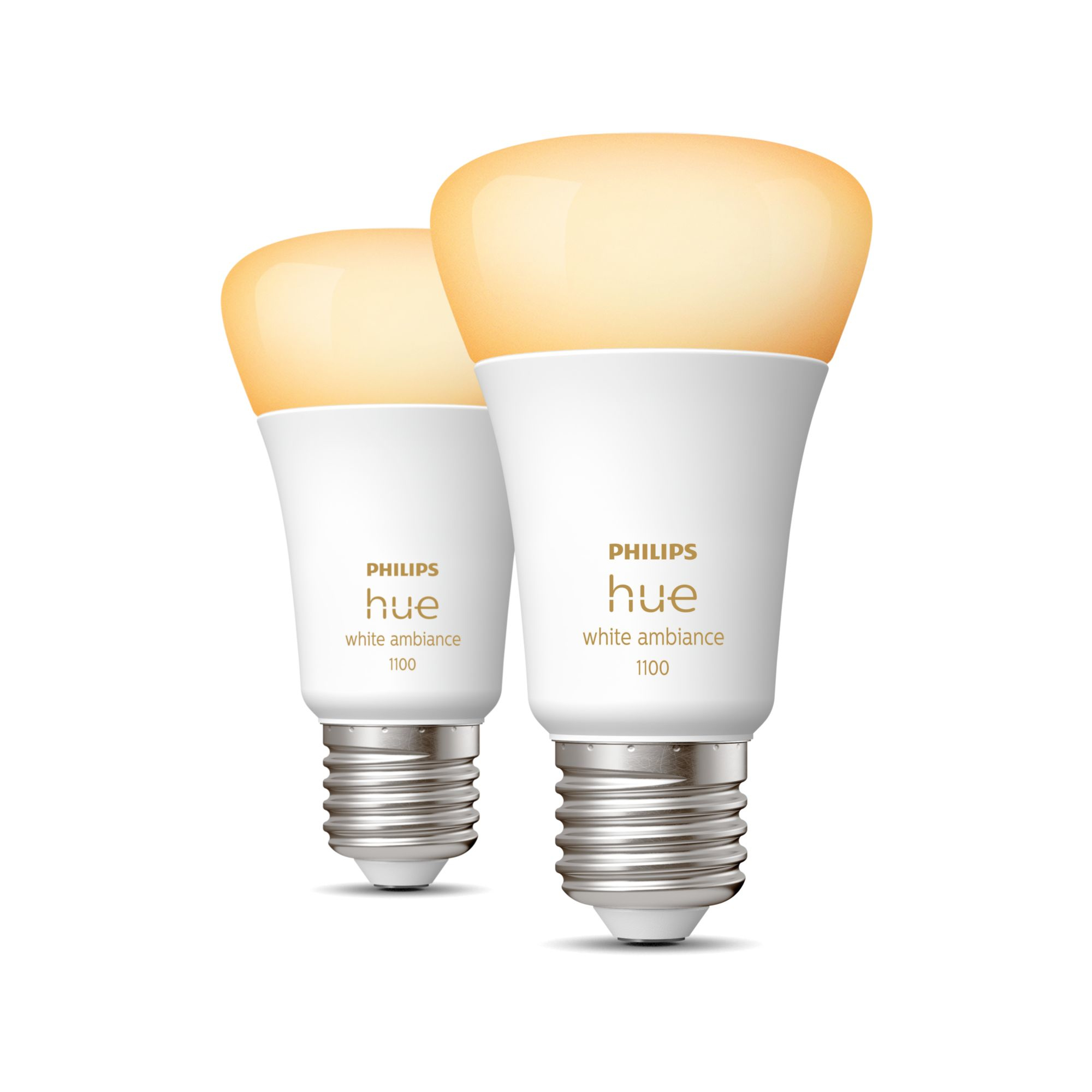 foto del prodotto philips hue white ambiance 2 lampadine smart e27 75 w