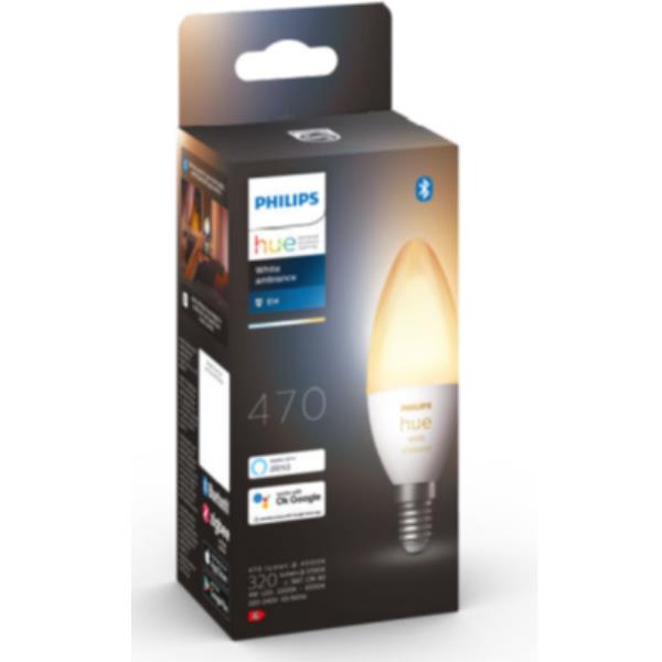foto del prodotto philips hue white ambiance lampadina smart e14 25 w