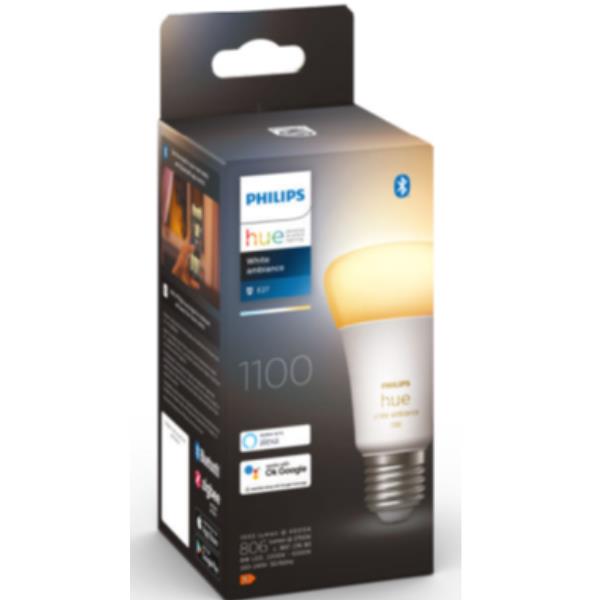 foto del prodotto philips hue white ambiance lampadina smart e27 75 w