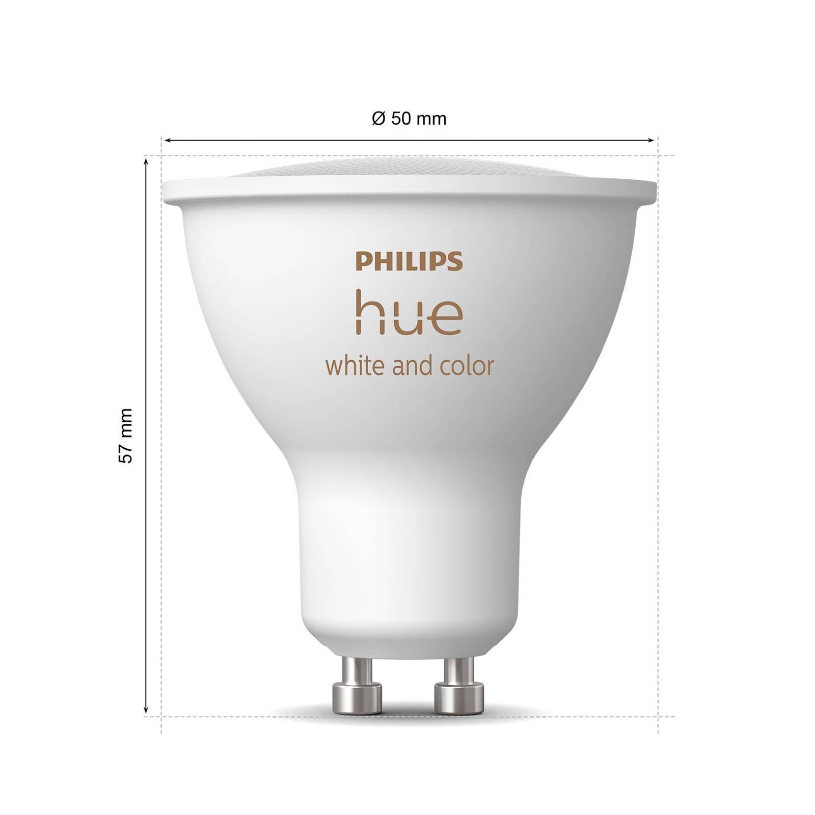 foto del prodotto philips hue white color ambiance lampadina led a riflettore gu10 4,2 w